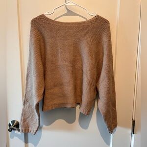 Tan cropped sweater size S/M